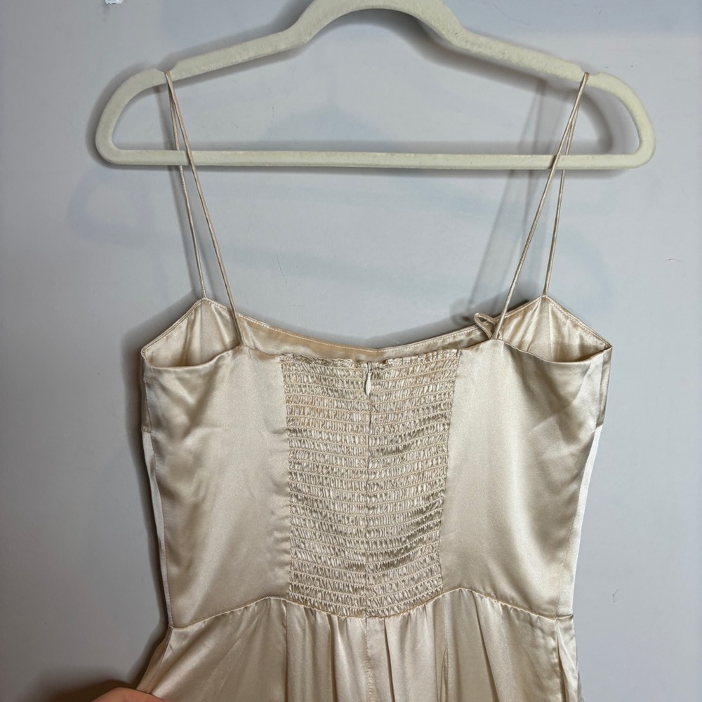 NWT Reformation Stormy Jumpsuit Sleeveless Silk Bridal - Picture 6 of 11